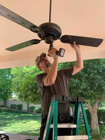 Fan and Light Installation