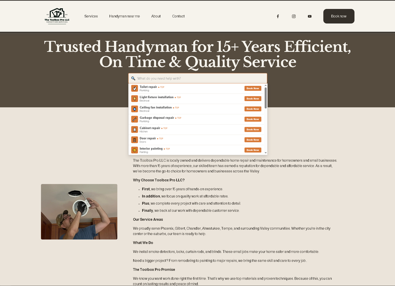 Old Squarespace website